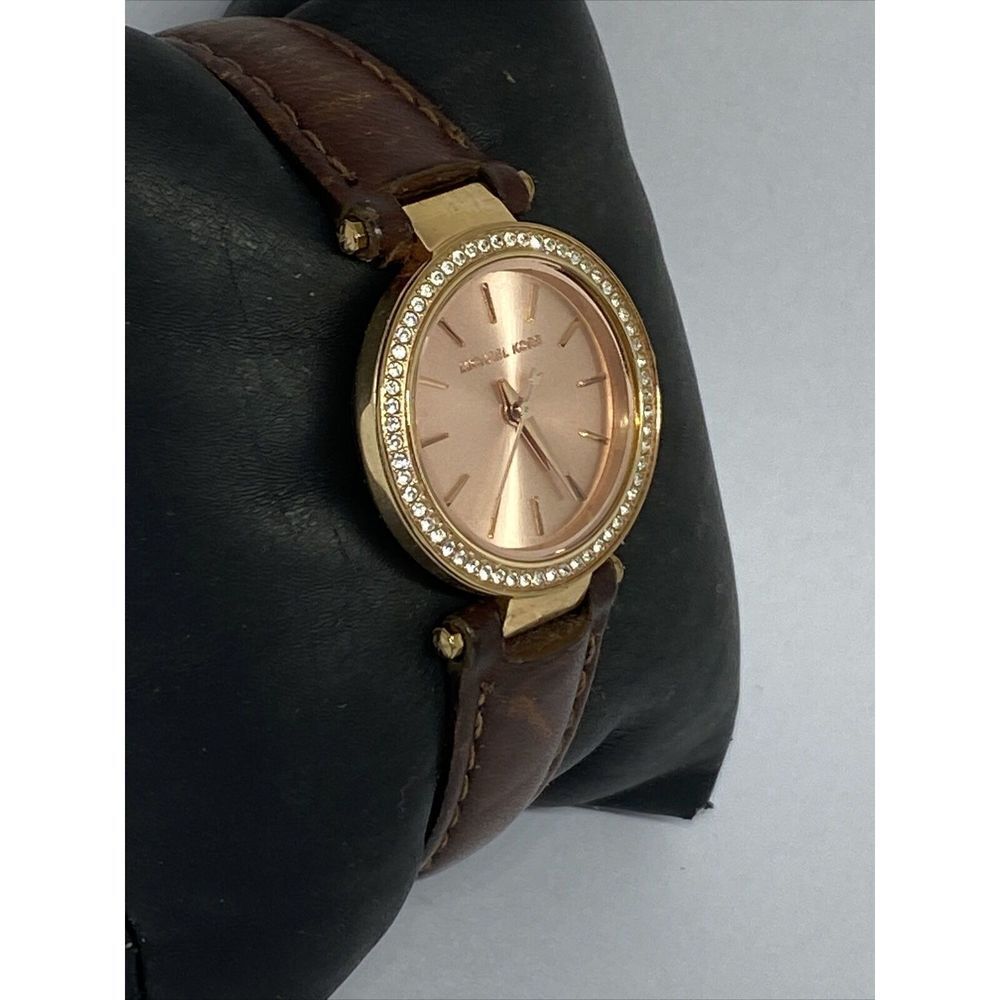 Michael Kors Darci MK2353 Women's Brown Leather Analog Dial Quartz Watch UC510 - Picture 5 of 12